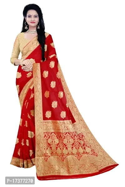 Classic Organza Woven Design Saree with Blouse piece