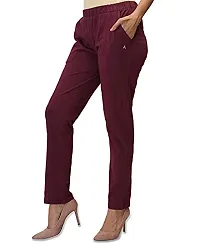 CARBON BASICS Women's Cotton Payjama Lower/Track Pants Bottom Wear with Side Pockets-thumb1