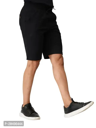 EcoLove Men's Cotton Regular Casual Shorts with Side  Back Pockets-thumb4