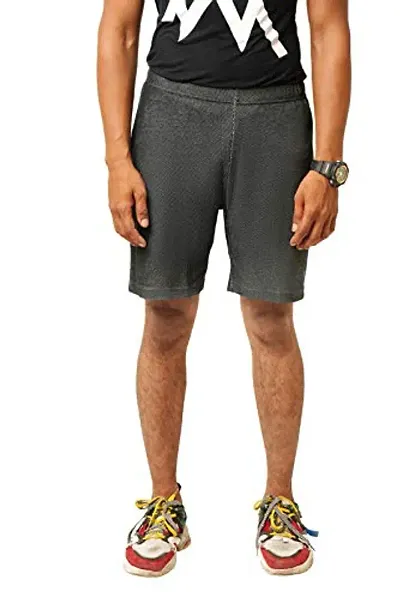 CARBON BASICS Men Casual Shorts for Daily Wear without Pocket