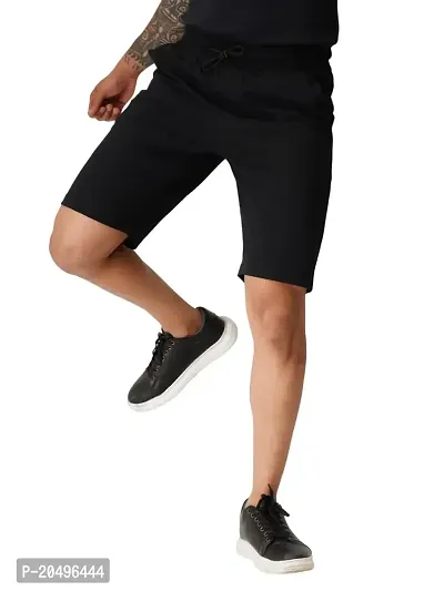 EcoLove Men's Cotton Regular Casual Shorts with Side  Back Pockets-thumb2