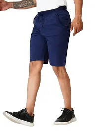 EcoLove Men's Cotton Regular Casual Shorts with Side  Back Pockets-thumb2