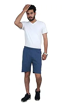 CARBON BASICS Men Casual Cotton Shorts for Daily Wear without Pocket-thumb1