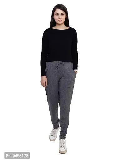 CARBON BASICS Women's Regular Fit Trackpants-thumb5