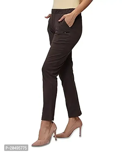 CARBON BASICS Women's Cotton Payjama Lower/Track Pants Bottom Wear with Side Pockets-thumb2