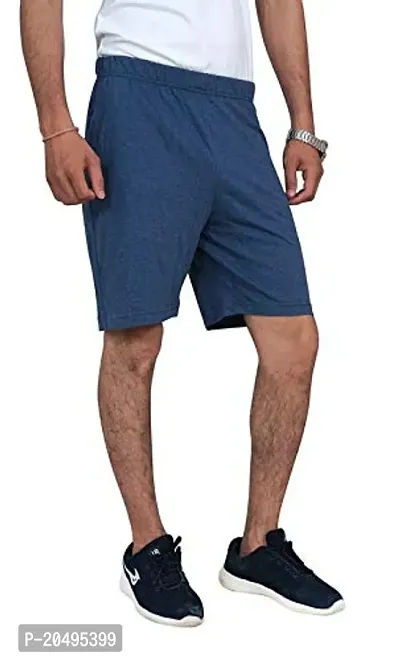 CARBON BASICS Men Casual Cotton Shorts for Daily Wear without Pocket-thumb3