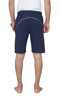 CARBON BASICS Men's Cotton Regular Relaxed Fit Casual Sports Gym Running Shorts with 2 Cross Zip Pockets-thumb4