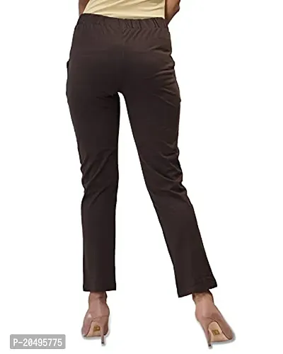 CARBON BASICS Women's Cotton Payjama Lower/Track Pants Bottom Wear with Side Pockets-thumb4