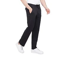 EcoLove Men's Cotton Solid Relaxed Fit Trackpants Lower with Pockets-thumb1