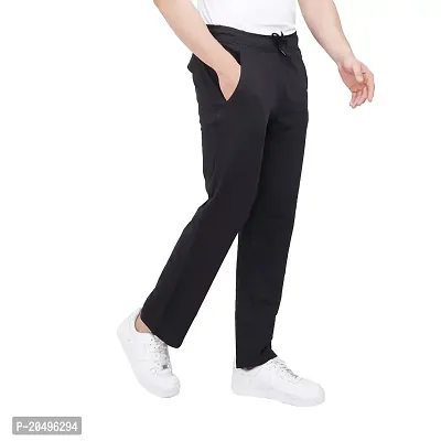 EcoLove Men's Cotton Solid Relaxed Fit Trackpants Lower with Pockets-thumb2