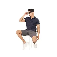 EcoLove Men's Cotton Half Sleeves Slim Fit Collared Formal Polo T-Shirt-thumb1