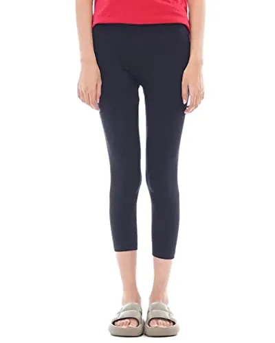 CARBON BASICS Women's 3/4th Cropped Solid Skinny Capri Pant