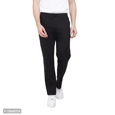 CARBON BASICS Men's Cotton Regular fit Solid Lower with Zipper Pockets