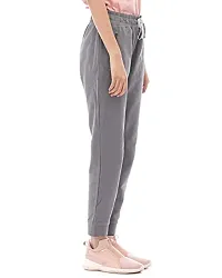 CARBON BASICS Women Jogger Pant with Zipper Pocket, 100% Soft Cotton Trackpant Lower for Girls-thumb3