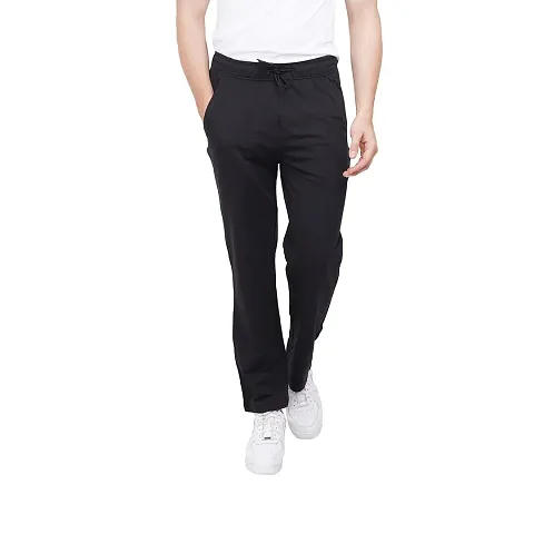 EcoLove Men's Solid Relaxed Fit Trackpants Lower with Pockets