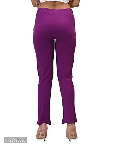 CARBON BASICS Women's Cotton Payjama Lower/Track Pants Bottom Wear with Side Pockets-thumb4