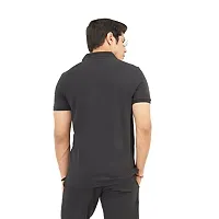 EcoLove Men's Cotton Half Sleeves Slim Fit Collared Formal Polo T-Shirt-thumb3