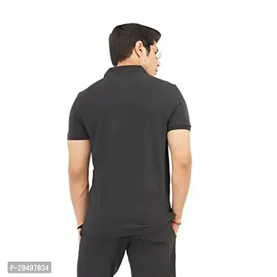 EcoLove Men's Cotton Half Sleeves Slim Fit Collared Formal Polo T-Shirt-thumb4