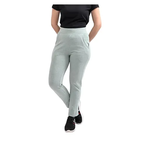 EcoLove Women's Interlock Fitted Pants | Blend Formal Casual Pants