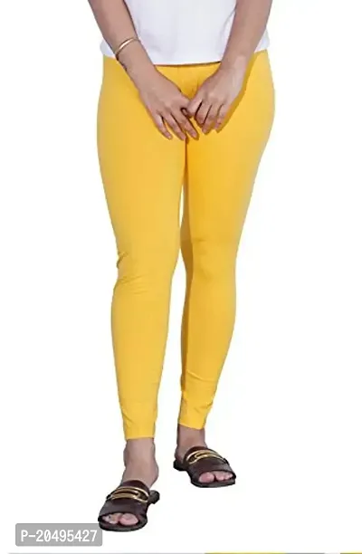 CARBON BASICS Women's Cotton Ankle Length Leggings Bottom Wear Combo Pack of 2-thumb3