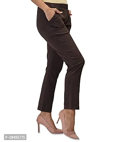 CARBON BASICS Women's Cotton Payjama Lower/Track Pants Bottom Wear with Side Pockets-thumb3