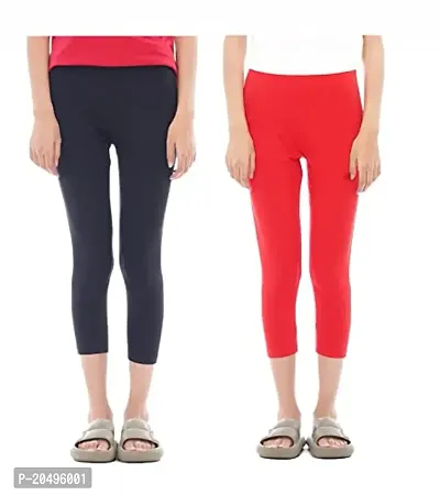 IndiStar Girls Cotton Solid Capri 3/4th Leggings (Pack of 3) - Buy IndiStar  Girls Cotton Solid Capri 3/4th Leggings (Pack of 3) Online at Low Price -  Snapdeal