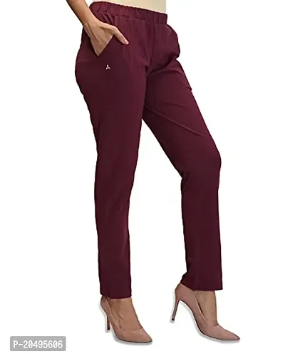 CARBON BASICS Women's Cotton Payjama Lower/Track Pants Bottom Wear with Side Pockets-thumb3