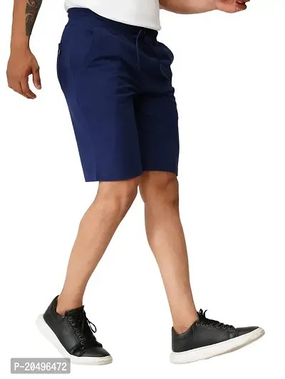 EcoLove Men's Cotton Regular Casual Shorts with Side  Back Pockets-thumb0