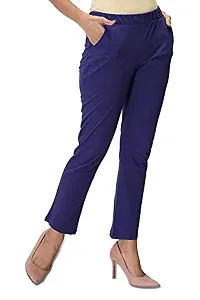 CARBON BASICS Women's Cotton Payjama Lower/Track Pants Bottom Wear with Side Pockets-thumb1