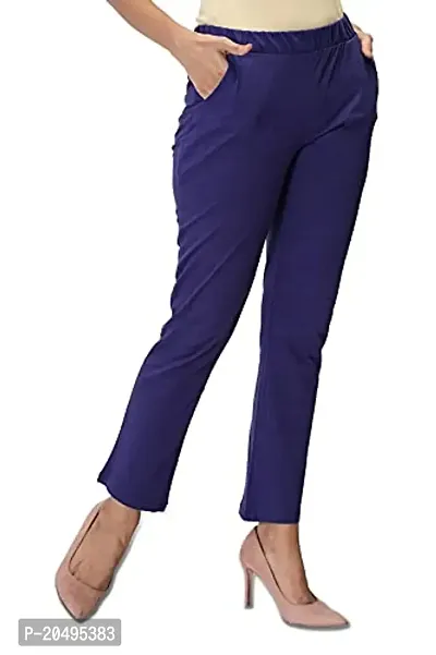 CARBON BASICS Women's Cotton Payjama Lower/Track Pants Bottom Wear with Side Pockets-thumb2