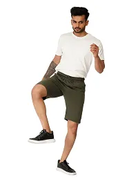 EcoLove Men's Cotton Regular Casual Shorts with Side  Back Pockets-thumb1