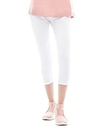 CARBON BASICS Premium Cotton Stretchable Combo 3/4TH Legging for Womens  Girls-thumb3
