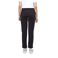 EcoLove Women's Organic Cotton Solid Relaxed Fit Trackpants Lower with Pockets-thumb3