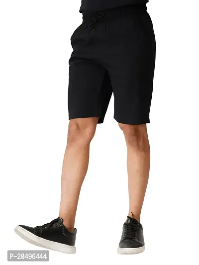 EcoLove Men's Cotton Regular Casual Shorts with Side  Back Pockets-thumb3