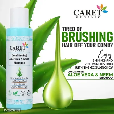 Caret Organic Conditioning Aloe Vera  Neem Shampoo -100ml-thumb4