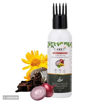 Caret Organic Red Onion Seed Hair Oil with Arnica  Jaborandi Oil Extract 100ml-thumb0