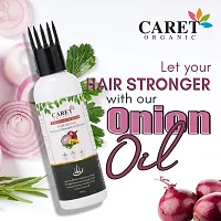 Caret Organic Red Onion Seed Hair Oil with Arnica  Jaborandi Oil Extract 100ml-thumb3