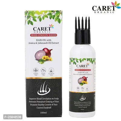 Caret Organic Red Onion Seed Hair Oil with Arnica  Jaborandi Oil Extract 100ml-thumb2