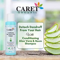 Caret Organic Neem  Aloe Vera Conditioning Shampoo for Strong  Healthy Hair Growth | Natural Ingredients -100ml Pack of 2-thumb1