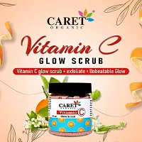 Caret Organic Vitamin C Glow Scrub | Remove Dead Skin Cells , l Purify Pores and Diminish Dullness  While Softening the Skin  100ML-thumb2