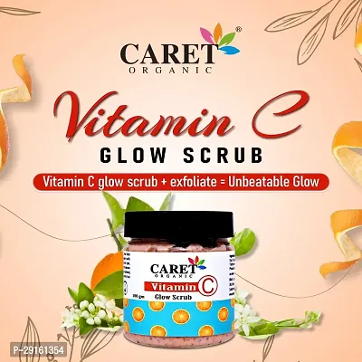 Caret Organic Vitamin C Glow Scrub | Remove Dead Skin Cells , l Purify Pores and Diminish Dullness  While Softening the Skin  100ML-thumb3