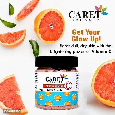 Caret Organic Vitamin C Glow Scrub | Remove Dead Skin Cells , l Purify Pores and Diminish Dullness  While Softening the Skin  100ML-thumb5