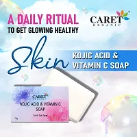 Caret Organic Kojic Acid   Vitamin  C  Soap  For All Skin Types - Cruelty Free  ,Paraben Free , Safe  For  All Skin Types-75G-thumb1