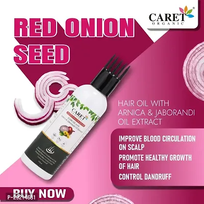 Organic Red Onion Seed Hair Oil with Arnica  Jaborandi - 100 Ml