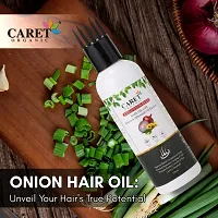 Caret Organic Red Onion Seen Hair Oil Pack Of 4 -(100ml)-thumb3