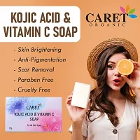 Caret Organic Kojic Acid Vitamin C Soap Pack of 8 - (75g)-thumb1