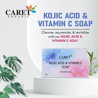 Caret Organic Kojic Acid Vitamin C Soap Pack of 8 - (75g)-thumb2