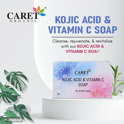 Caret Organic Kojic Acid Vitamin C Soap Pack of 8 - (75g)-thumb3