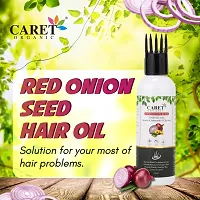 Caret Organic Red Onion Seed Hair Oil Pack Of 3-(100ml)-thumb2