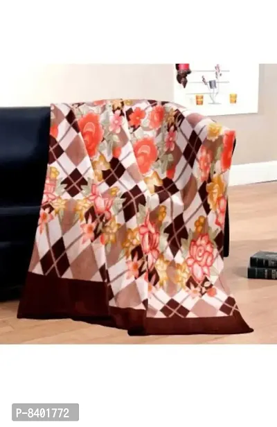 Classy Polyester Printed Single Bed Blanket-thumb0